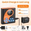 2 In 1 Wireless Dog Fence System With Training Collar Invisible Dog Fence Ip68 Waterproof With 722Ft Adjustable Range Beep Vibration Static Shock