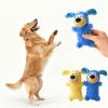 Screaming Dog Toy Blue Dog Teeth Cleaning Interactive Companion