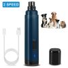 1Pc Dog Nail Grinder 2 Speeds Quiet Usb Rechargeable Pet Nail Grinder Professional Pet Nail Trimmer Cordless