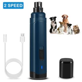 1Pc Dog Nail Grinder 2 Speeds Quiet Usb Rechargeable Pet Nail Grinder Professional Pet Nail Trimmer Cordless