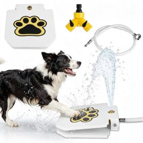 Dog Water Fountain Outdoor,No Electricity Step-On Activated Pet Sprinkler,Paw-Controlled Drinking Dispenser For Dogs