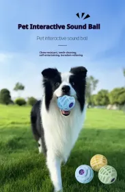 Pet Interactive Sound Ball,The Mellow Pet Voice Ball,Interactive Pet Squeaky Toys