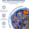 Feeder Slo Bowl  Medium 2Cup Capacity, Slow Feeding, Small To Medium Dogs  Cats, Non Slip, Blue, Notch Pattern