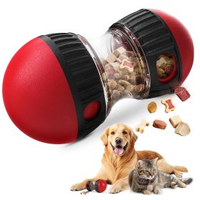 Dog Puzzle Toy, Adjustable Treat Dispensing Ball Food Dispenser Tough Slow Feeder Puppy Enrichment Training Toy Pet Interactive Chase Toys