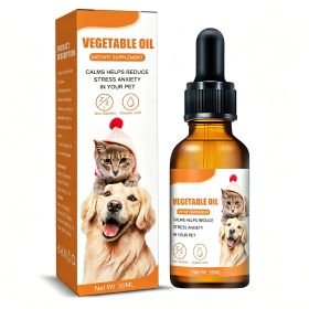 Pet Calming Hemp Oil For Dogs & Cats, Natural Anxiety Relief Supplement, Improve Appetite & Support Pet Health, 30Ml