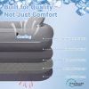 Cooling Human Dog Bed For Adults & Pets, Breathable Washable Floor Lounger, 72 In X 41 In X 12 In, Glacier Grey, Perfect For Summer Relaxation