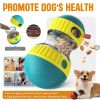 Dog Puzzle Toy, Adjustable Treat Dispensing Ball Food Dispenser Tough Slow Feeder Puppy Enrichment Training Toy Pet Interactive Chase Toys