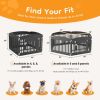 Dog Playpen Safe & Secure Indoor-Outdoor Pet Fence -Folding & Portable   Ideal For Small To Medium Dogs - Easy To Clean