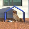 Dog Shade Shelter Outdoor Tent For Small Medium Dogs, Waterproof Sun Protection Pet House For Dogs, Small Animals And Livestock, Blue