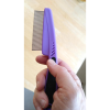Comb With Rubber Handle, Flea And Tick Combs For Dogs Cats, Fine Tooth Dog Comb For Grooming