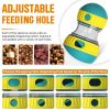 Dog Puzzle Toy, Adjustable Treat Dispensing Ball Food Dispenser Tough Slow Feeder Puppy Enrichment Training Toy Pet Interactive Chase Toys