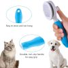 Self Cleaning Slicker Brush - Cat Brush Skin-Friendly Deshedding Grooming Massaging Tool For Long & Short Haired Pets,