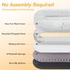 Human Dog Bed - 63 In X 31.4 In X 9.5 In Washable Faux Fur Lounger For Adults & Pets, Cushion With Orthopedic Support, Includes Pillow & Blanket