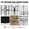 Dog Playpen 8 Panels Foldable Metal Dog Exercise Pen With Bottom Pad 30"H