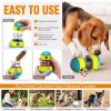 Dog Puzzle Toy, Adjustable Treat Dispensing Ball Food Dispenser Tough Slow Feeder Puppy Enrichment Training Toy Pet Interactive Chase Toys