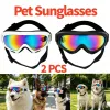 2 Pack Pet Protection Dog Sunglasses Pet Goggles Windproof Eye Wear Adjustable Dog Goggles (Us Logistics Only For Usps.Tk/Tmeu Only For Self-Pickup)