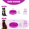 Hound Feeder Slo Bowl  Large 4 Cup Capacity, Slow Feeding, Medium To Large Dogs, Non Slip, Purple, Flower Pattern