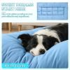 Extra-Large Cooling Dog Sofa Bed, Ultra-Soft Plush Pet Mat With 8 Compartments And Non-Slip Bottom, Thick Polyester Dog Bed For Large Dogs