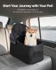 Pet Stroller Foldable 4 Wheels Dog Stroller Detachable Carrier Up To 35Lbs
