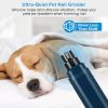 1Pc Dog Nail Grinder 2 Speeds Quiet Usb Rechargeable Pet Nail Grinder Professional Pet Nail Trimmer Cordless