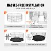 Dog Playpen, 8 Panels Foldable Metal Dog Exercise Pen With Bottom Pad,