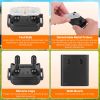 2 In 1 Wireless Dog Fence System With Training Collar Invisible Dog Fence Ip68 Waterproof With 722Ft Adjustable Range Beep Vibration Static Shock