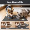 Pet Feeding Mat-Absorbent Dog Mat For Food And Water Bowl No Stains Easy Clean Dog Food Mat-Quick Dry Water Dispenser Puppy Supplies Accessories