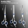 Professional 4 In 1 Dog  Cat Grooming Scissors Kit With Safety Round Tips,Sharp