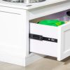 Large Elevated Dog Bowls With Storage Drawer Containing 11L Capacity, White