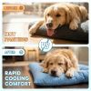 Extra-Large Cooling Dog Sofa Bed, Ultra-Soft Plush Pet Mat With 8 Compartments And Non-Slip Bottom, Thick Polyester Dog Bed For Large Dogs