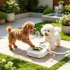 Dog Water Fountain Outdoor,No Electricity Step-On Activated Pet Sprinkler,Paw-Controlled Drinking Dispenser For Dogs