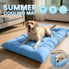 Extra-Large Cooling Dog Sofa Bed, Ultra-Soft Plush Pet Mat With 8 Compartments And Non-Slip Bottom, Thick Polyester Dog Bed For Large Dogs