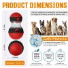 Dog Puzzle Toy, Adjustable Treat Dispensing Ball Food Dispenser Tough Slow Feeder Puppy Enrichment Training Toy Pet Interactive Chase Toys