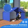 Dog Shade Shelter Outdoor Tent For Small Medium Dogs, Waterproof Sun Protection Pet House For Dogs, Small Animals And Livestock, Blue