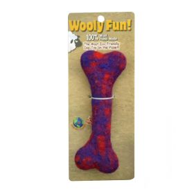 Amazing Pet Wooly Fun Flat Bone 6.5" Red