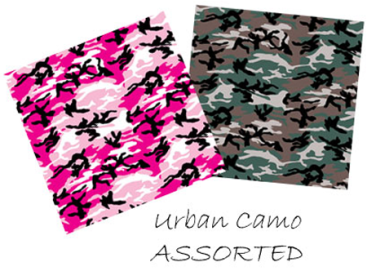 Bandanna Urban Camo Assorted 12Pk