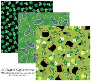 Bandanna St Patty'S Day Assorted 12Pk