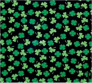 Bandanna Shamrocks Black 12Pk