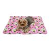 Ultra Soft Minky/Plush Bumblebee And Flowers Blanket
