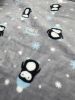Ultra Thick Plush Penguins Blanket - S