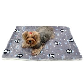 Ultra Thick Plush Penguins Blanket - S