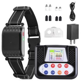 1Set 990Ft Range Dog Wireless Fence Remote Training Collar Ipx6 Waterproof Receiver