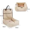 2 In 1 Pet Dog Carrier Folding Car Seat Pad Thickened Multi-Purpose Pet Bed Dog Car Mattress