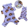Adorable Silly Monkey Fleece Dog Pajamas/Bodysuit with Hood