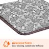 1Pc Pet Heating Pad Dog Cat Electric Heating Mat Waterproof Adjustable Warming Blanket With Chew Resistant Steel Cord Case