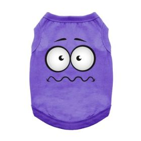 Nervous Face Dog Shirt - Ultra Violet (Variation: X-Large)