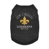 New Orleans La Dog Shirt - Jet Black
