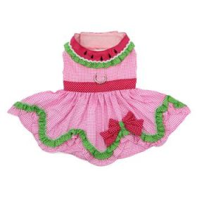 Watermelon Dog Harness Dress By Doggie Design (Variation: Large)