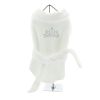 White Silver Tiara Cotton Dog Bathrobe By Doggie Design