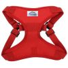 Wrap And Snap Choke Free Dog Harness By Doggie Design - Flame Red